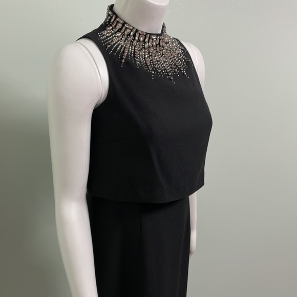 Aidan Mattox Embellished Black Dress size 2 - Picture 5 of 10